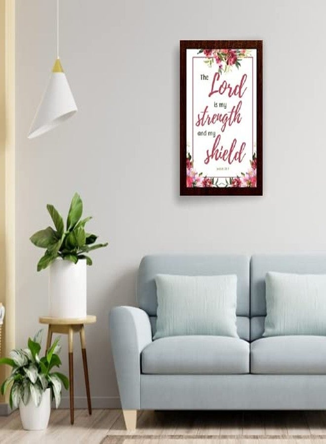 Printality Bible Verse Wall Photo Frame, Christians Hanging Photo Frames THE LORD IS MY STRENGTH - Image 3